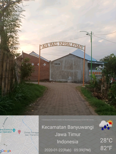 foto gerbang perumahan PERUM ADIMAS KEBALENAN