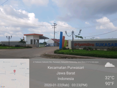 foto gerbang perumahan Griyamitra sukasari