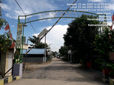 foto gerbang perumahan Batara Sinar Dinar