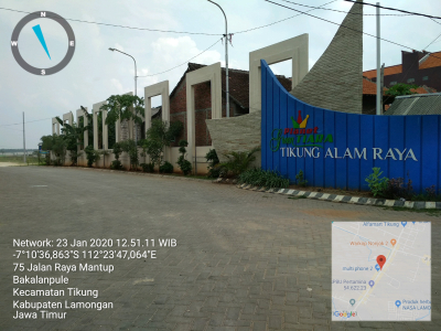 foto gerbang perumahan Planet Green Tiara I