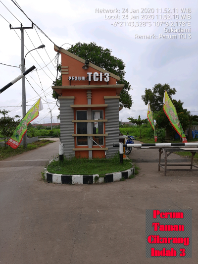 foto gerbang perumahan Taman Cikarang Indah 3