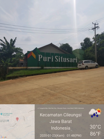 foto gerbang perumahan PURI SITUSARI