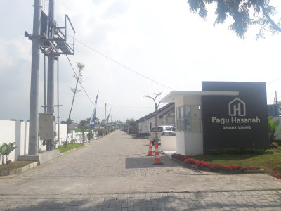 foto gerbang perumahan Pagu Hasanah Smart Living