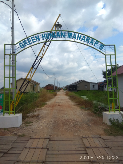 foto gerbang perumahan Green Hunian Manarap 5