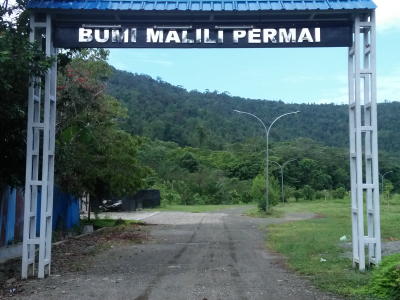 foto gerbang perumahan BUMI MALILI PERMAI