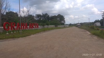 foto gerbang perumahan Graha Arta