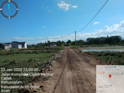 foto gerbang perumahan Griya surya cadek