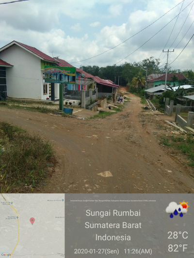 foto gerbang perumahan Sei Rumbai Regency