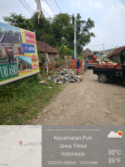 foto gerbang perumahan Griya Puri Asri