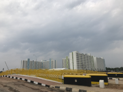 foto gerbang perumahan Sentraland Jakabaring