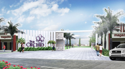 foto gerbang perumahan Sentraland Green View