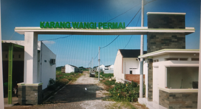 foto gerbang perumahan Karang Wangi Permai