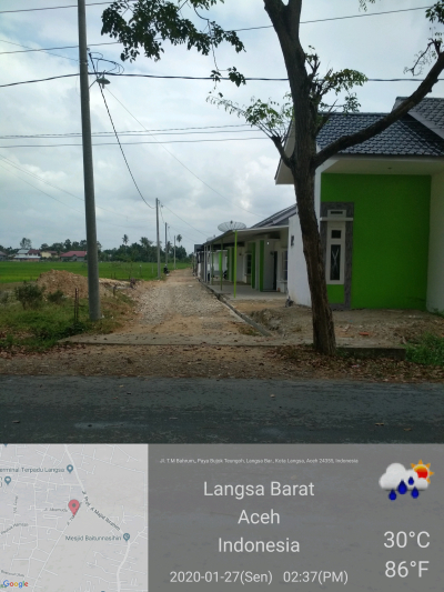 foto gerbang perumahan Meugah Raya Residen