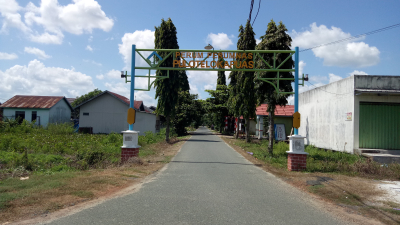 foto gerbang perumahan PERUMNAS PULAU TELO REGENCY