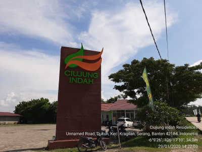 foto gerbang perumahan Ciujung Indah