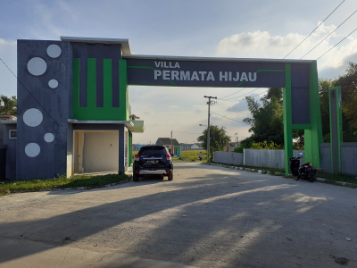 foto gerbang perumahan VILLA PERMATA HIJAU