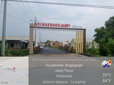 foto gerbang perumahan ADI MAS ROGOJAMPI