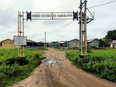 foto gerbang perumahan RIDHO RESIDENCE INDRALAYA
