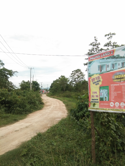 foto gerbang perumahan Agung Land 2