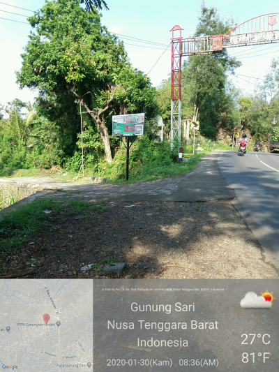 foto gerbang perumahan Gunungsari Asri