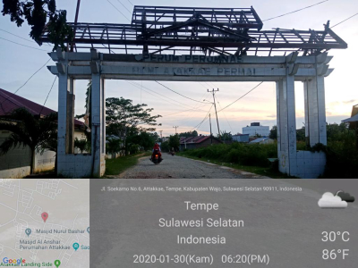 foto gerbang perumahan Bukit Atakkae Permai