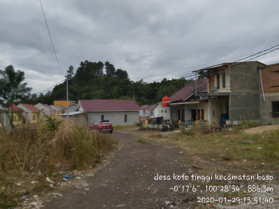 foto gerbang perumahan Talang Permai Sungai Sariak
