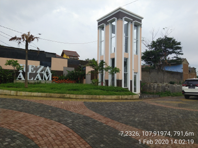 foto gerbang perumahan REZA ALAM RESIDENCE