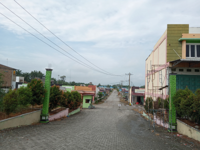 foto gerbang perumahan Green city Indrapura