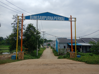 foto gerbang perumahan Bhumi sampurna permai