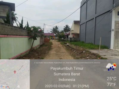 foto gerbang perumahan Villa Mustika