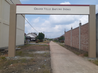 foto gerbang perumahan Green Ville Bayung Lencir Indah