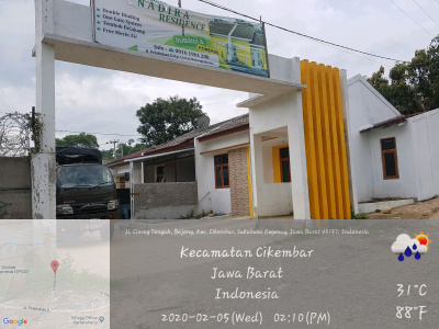 foto gerbang perumahan NADIRA RESIDENCE