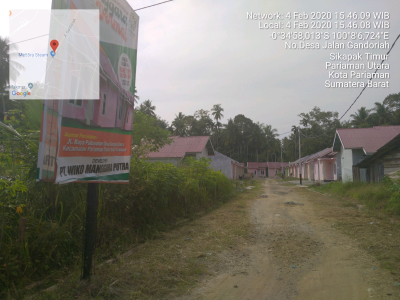 foto gerbang perumahan MANGGARA PERMAI