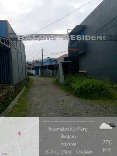 foto gerbang perumahan BALQIS RESIDENCE