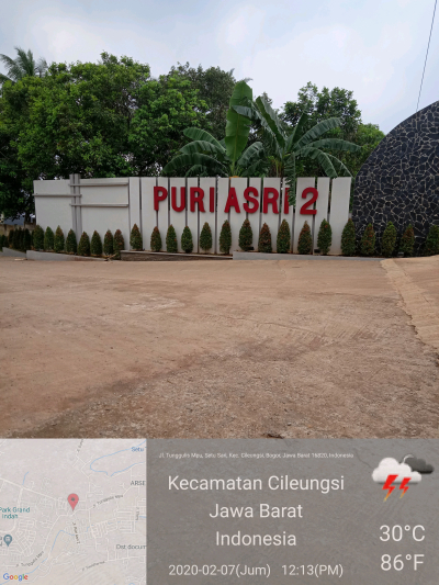 foto gerbang perumahan PURI ASRI 2 