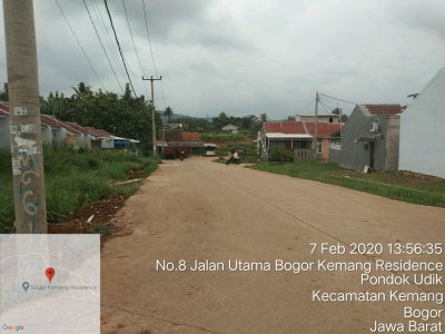 foto gerbang perumahan Bogor Kemang Residence