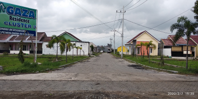 foto gerbang perumahan GAZA RESIDENCE