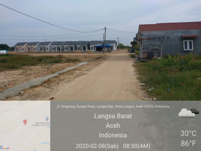 foto gerbang perumahan Villa Savira Indah