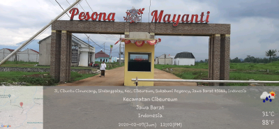 foto gerbang perumahan PESONA MAYANTI