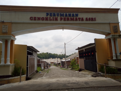 foto gerbang perumahan Cengklik Permata Asri