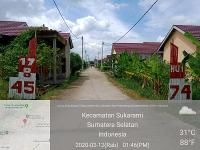 foto gerbang perumahan Novo Residence