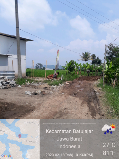 foto gerbang perumahan Cangkorah lake view