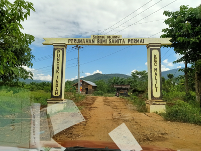 foto gerbang perumahan BUMI SAWITA PERMAI