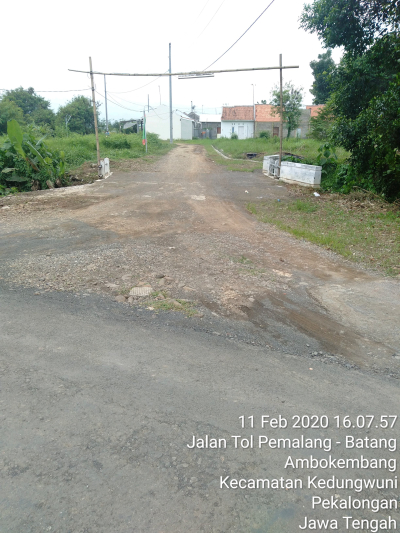 foto gerbang perumahan Perumahan kaligawe indah 1 2 3