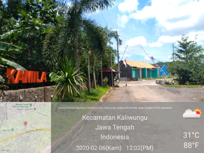 foto gerbang perumahan Kamila Regency