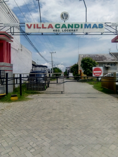 foto gerbang perumahan Villa candimas