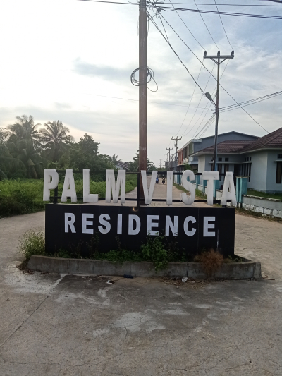 foto gerbang perumahan Palm Vista Residence Blok G-H