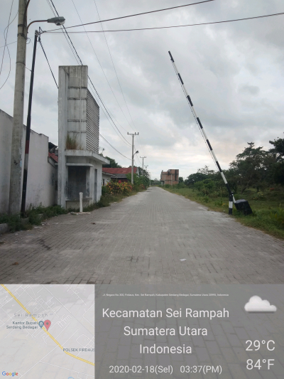 foto gerbang perumahan Taman Bunga Wisata