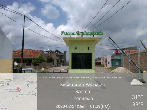 foto gerbang perumahan Pesona sindang heula
