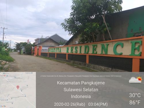 foto gerbang perumahan RISKITA RESIDENCE